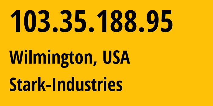 IP-адрес 103.35.188.95 (Secaucus, Нью-Джерси, США) определить местоположение, координаты на карте, ISP провайдер AS44477 Stark-Industries // кто провайдер айпи-адреса 103.35.188.95