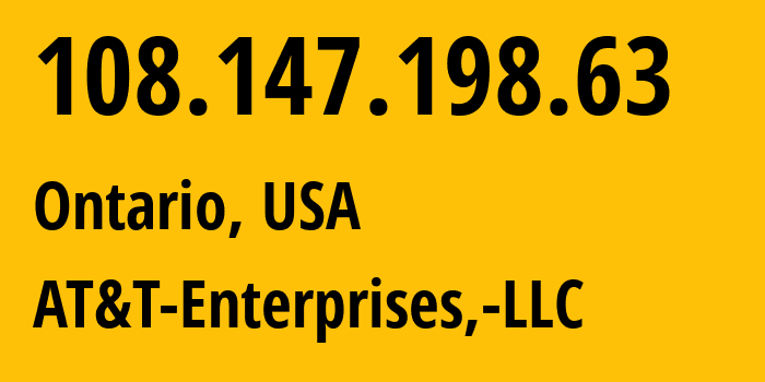 IP address 108.147.198.63 (Haines City, Florida, USA) get location, coordinates on map, ISP provider AS7018 AT&T-Enterprises,-LLC // who is provider of ip address 108.147.198.63, whose IP address