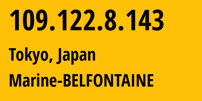 IP address 109.122.8.143 (Odesa, Odessa, Ex Ukraine) get location, coordinates on map, ISP provider AS203345 S.A.R.L-STACK-SYSTEMS // who is provider of ip address 109.122.8.143, whose IP address