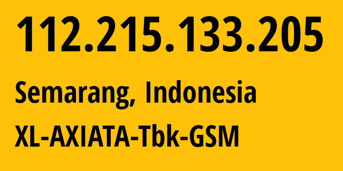 IP-адрес 112.215.133.205 (Джакарта, Jakarta, Индонезия) определить местоположение, координаты на карте, ISP провайдер AS24203 XL-AXIATA-Tbk-GSM // кто провайдер айпи-адреса 112.215.133.205