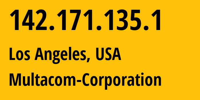 IP address 142.171.135.1 (Los Angeles, California, USA) get location, coordinates on map, ISP provider AS35916 Multacom-Corporation // who is provider of ip address 142.171.135.1, whose IP address