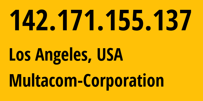 IP address 142.171.155.137 (Los Angeles, California, USA) get location, coordinates on map, ISP provider AS35916 Multacom-Corporation // who is provider of ip address 142.171.155.137, whose IP address