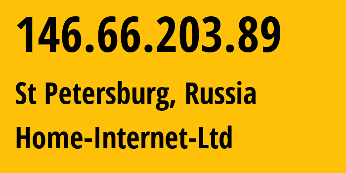 IP address 146.66.203.89 (St Petersburg, St.-Petersburg, Russia) get location, coordinates on map, ISP provider AS42893 Home-Internet-Ltd // who is provider of ip address 146.66.203.89, whose IP address