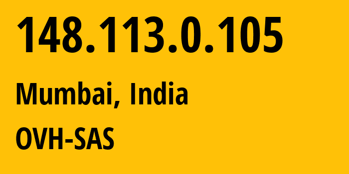 IP address 148.113.0.105 get location, coordinates on map, ISP provider AS16276 OVH-SAS // who is provider of ip address 148.113.0.105, whose IP address