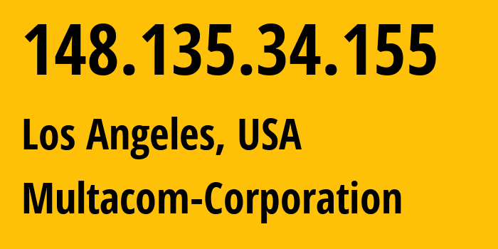 IP address 148.135.34.155 (Los Angeles, California, USA) get location, coordinates on map, ISP provider AS35916 Multacom-Corporation // who is provider of ip address 148.135.34.155, whose IP address