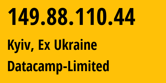 IP address 149.88.110.44 get location, coordinates on map, ISP provider AS212238 Datacamp-Limited // who is provider of ip address 149.88.110.44, whose IP address