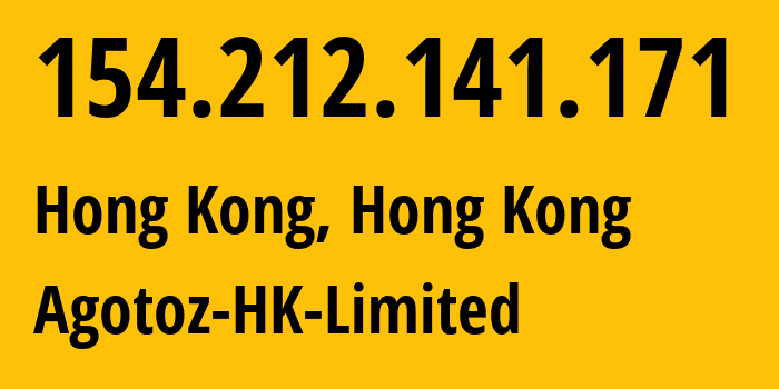 IP address 154.212.141.171 get location, coordinates on map, ISP provider AS9465 Agotoz-HK-Limited // who is provider of ip address 154.212.141.171, whose IP address