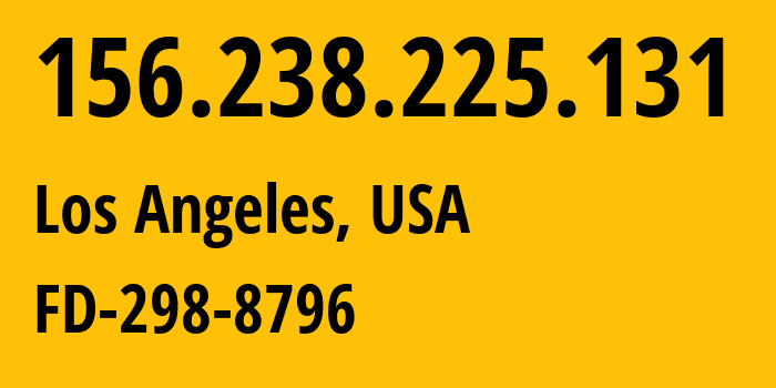 IP-адрес 156.238.225.131 (Лос-Анджелес, Калифорния, США) определить местоположение, координаты на карте, ISP провайдер AS8796 Multacom-Corporation // кто провайдер айпи-адреса 156.238.225.131