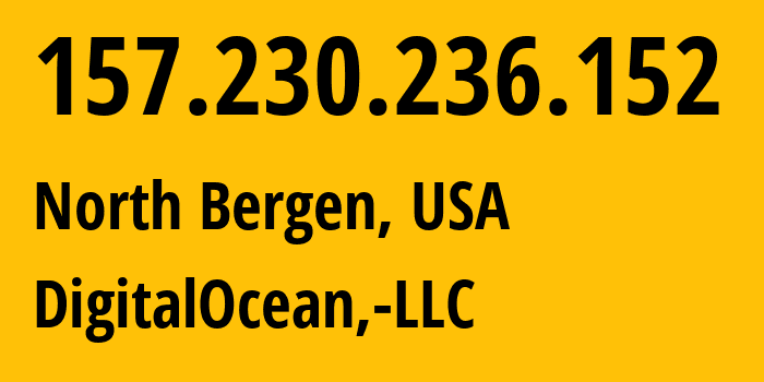 IP address 157.230.236.152 get location, coordinates on map, ISP provider AS14061 DigitalOcean,-LLC // who is provider of ip address 157.230.236.152, whose IP address