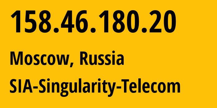 IP-адрес 158.46.180.20 (Бангкок, Bangkok, Таиланд) определить местоположение, координаты на карте, ISP провайдер AS209372 SIA-Singularity-Telecom // кто провайдер айпи-адреса 158.46.180.20