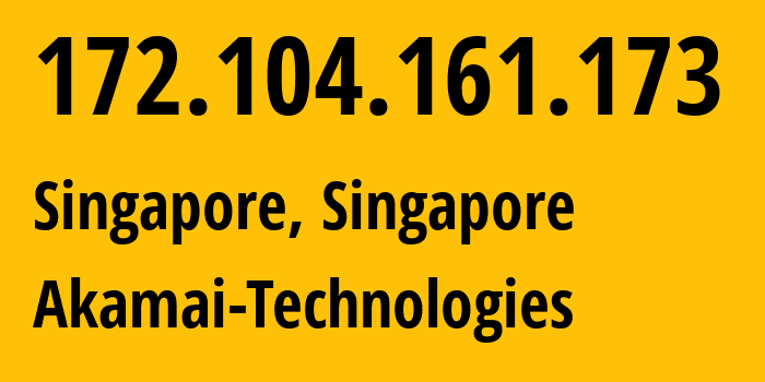IP-адрес 172.104.161.173 (Сингапур, North West, Сингапур) определить местоположение, координаты на карте, ISP провайдер AS63949 Akamai-Technologies // кто провайдер айпи-адреса 172.104.161.173
