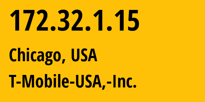 IP address 172.32.1.15 (Bellevue, Washington, USA) get location, coordinates on map, ISP provider AS21928 T-Mobile-USA,-Inc. // who is provider of ip address 172.32.1.15, whose IP address