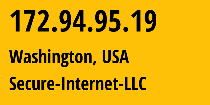 IP address 172.94.95.19 (Washington, District of Columbia, USA) get location, coordinates on map, ISP provider AS46475 Secure-Internet-LLC // who is provider of ip address 172.94.95.19, whose IP address