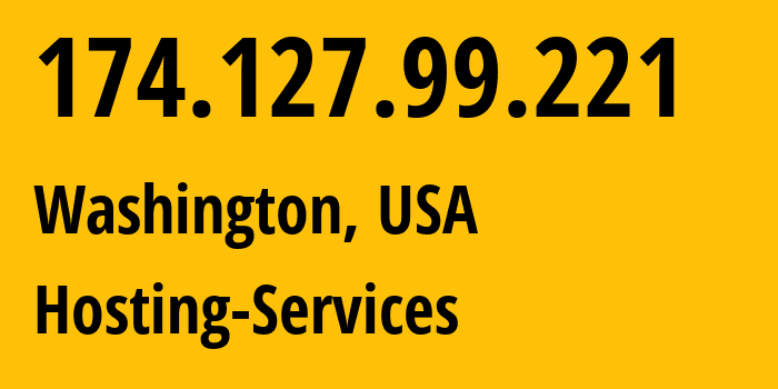 IP-адрес 174.127.99.221 (Вашингтон, Округ Колумбия, США) определить местоположение, координаты на карте, ISP провайдер AS Hosting-Services // кто провайдер айпи-адреса 174.127.99.221