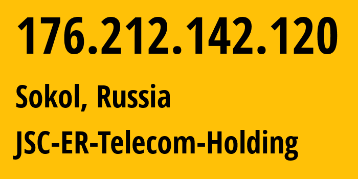 IP address 176.212.142.120 (Sokol, Buryatiya Republic, Russia) get location, coordinates on map, ISP provider AS41403 JSC-ER-Telecom-Holding // who is provider of ip address 176.212.142.120, whose IP address