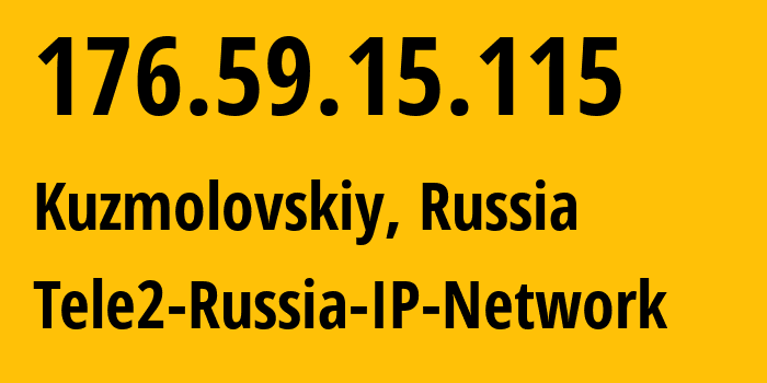 IP-адрес 176.59.15.115 (Бугры, Ленинградская область, Россия) определить местоположение, координаты на карте, ISP провайдер AS15378 Tele2-Russia-IP-Network // кто провайдер айпи-адреса 176.59.15.115