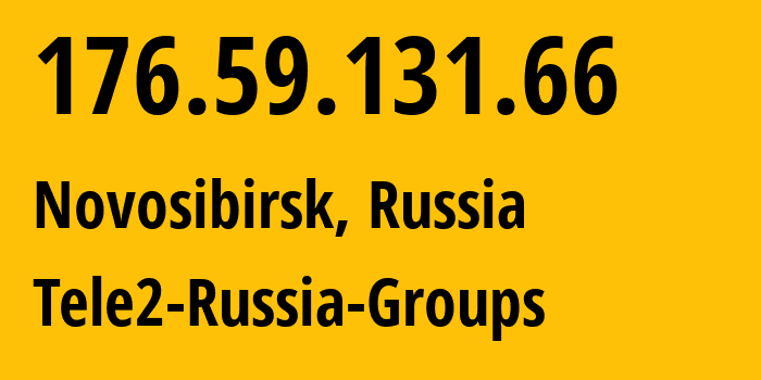 IP-адрес 176.59.131.66 (Алексеевка, Башкортостан, Россия) определить местоположение, координаты на карте, ISP провайдер AS41330 Tele2-Russia-Groups // кто провайдер айпи-адреса 176.59.131.66