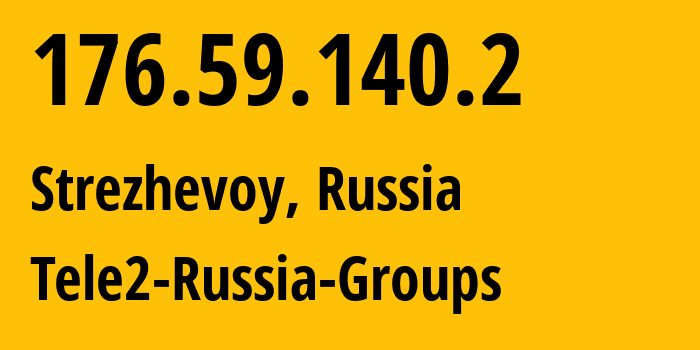 IP address 176.59.140.2 get location, coordinates on map, ISP provider AS41330 Tele2-Russia-Groups // who is provider of ip address 176.59.140.2, whose IP address