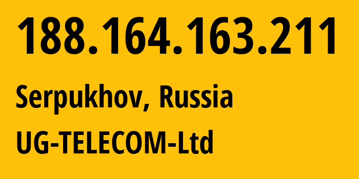 IP address 188.164.163.211 get location, coordinates on map, ISP provider AS43567 UG-TELECOM-Ltd // who is provider of ip address 188.164.163.211, whose IP address