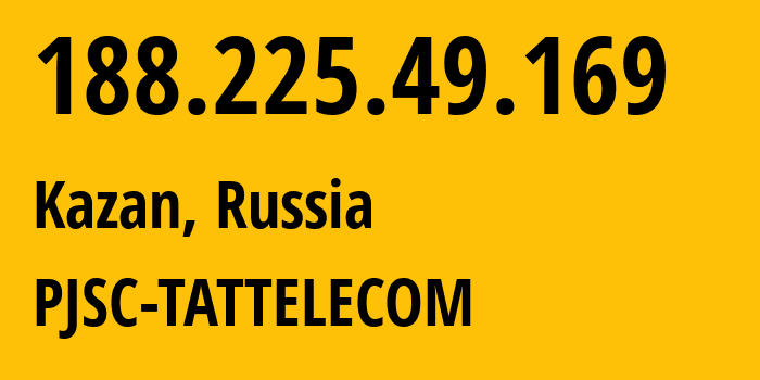 IP address 188.225.49.169 get location, coordinates on map, ISP provider AS28840 PJSC-TATTELECOM // who is provider of ip address 188.225.49.169, whose IP address