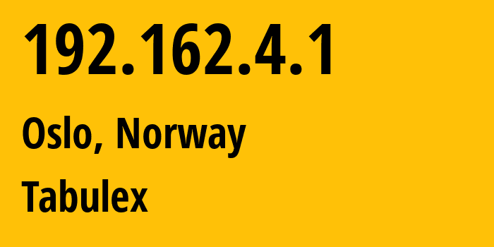 IP address 192.162.4.1 (Glostrup Municipality, Capital Region, Denmark) get location, coordinates on map, ISP provider AS35678 Tabulex // who is provider of ip address 192.162.4.1, whose IP address