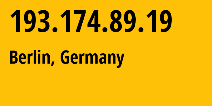 IP address 193.174.89.19 (Riedstadt, Hesse, Germany) get location, coordinates on map, ISP provider AS680 Verein-zur-Foerderung-eines-Deutschen-Forschungsnetzes-e.V. // who is provider of ip address 193.174.89.19, whose IP address