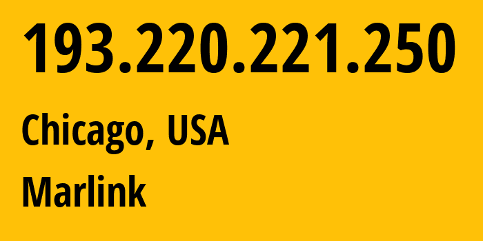 IP address 193.220.221.250 (Los Angeles, California, USA) get location, coordinates on map, ISP provider AS5377 Marlink // who is provider of ip address 193.220.221.250, whose IP address