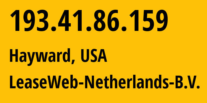 IP-адрес 193.41.86.159 (Париж, Иль-де-Франс, Франция) определить местоположение, координаты на карте, ISP провайдер AS60781 LeaseWeb-Netherlands-B.V. // кто провайдер айпи-адреса 193.41.86.159