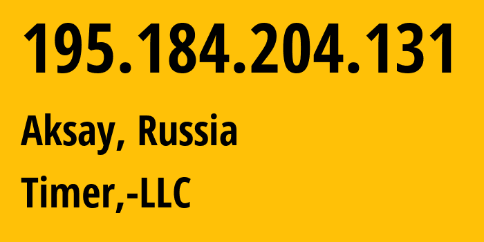 IP address 195.184.204.131 (Donetsk, Donetsk Peoples Republic, Russia) get location, coordinates on map, ISP provider AS41039 LLC-FTICOM // who is provider of ip address 195.184.204.131, whose IP address