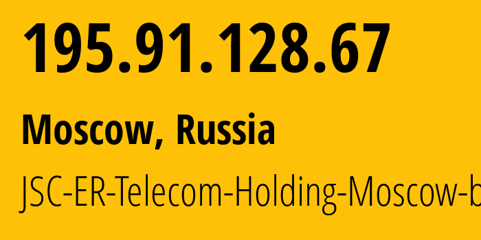 IP address 195.91.128.67 get location, coordinates on map, ISP provider AS8331 JSC-ER-Telecom-Holding-Moscow-branch // who is provider of ip address 195.91.128.67, whose IP address