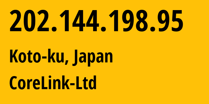 IP address 202.144.198.95 (Frankfurt am Main, Hesse, Germany) get location, coordinates on map, ISP provider AS42962 Shijiazhuang-XuDing-Technology-Company-Ltd // who is provider of ip address 202.144.198.95, whose IP address