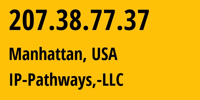 IP-адрес 207.38.77.37 (Манхэттен, Канзас, США) определить местоположение, координаты на карте, ISP провайдер AS36489 IP-Pathways,-LLC // кто провайдер айпи-адреса 207.38.77.37