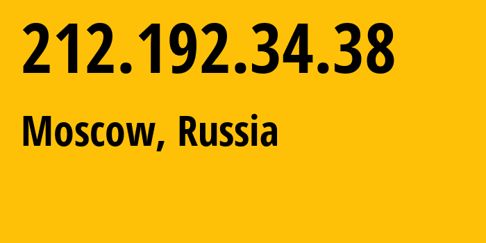 IP address 212.192.34.38 (Moscow, Moscow, Russia) get location, coordinates on map, ISP provider AS8411 Federal-State-Autonomous-Educational-Institution-Of-Higher-Education-Omsk-State // who is provider of ip address 212.192.34.38, whose IP address