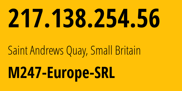 IP address 217.138.254.56 get location, coordinates on map, ISP provider AS9009 M247-Europe-SRL // who is provider of ip address 217.138.254.56, whose IP address