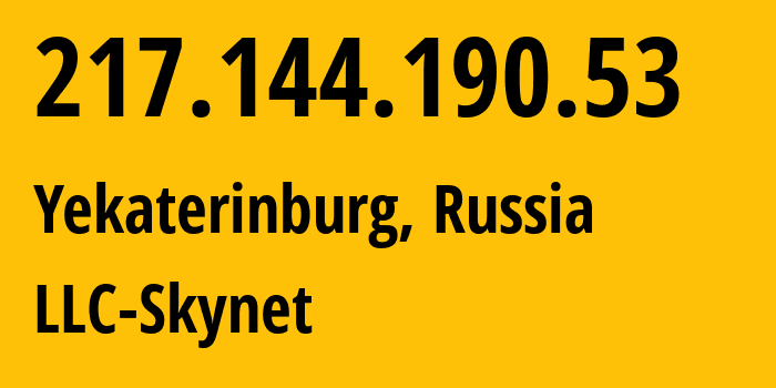 IP address 217.144.190.53 (Frankfurt am Main, Hesse, Germany) get location, coordinates on map, ISP provider AS210644 Aeza-International-LTD // who is provider of ip address 217.144.190.53, whose IP address