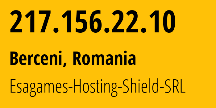 IP address 217.156.22.10 (Berceni, Ilfov, Romania) get location, coordinates on map, ISP provider AS58212 dataforest-GmbH // who is provider of ip address 217.156.22.10, whose IP address