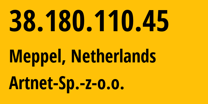 IP address 38.180.110.45 (Gdansk, Pomerania, Poland) get location, coordinates on map, ISP provider AS200088 Artnet-Sp.-z-o.o. // who is provider of ip address 38.180.110.45, whose IP address