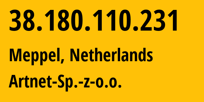 IP-адрес 38.180.110.231 (Гданьск, Поморское воеводство, Польша) определить местоположение, координаты на карте, ISP провайдер AS200088 Artnet-Sp.-z-o.o. // кто провайдер айпи-адреса 38.180.110.231