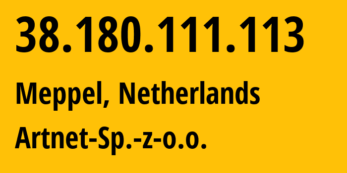 IP-адрес 38.180.111.113 (Гданьск, Поморское воеводство, Польша) определить местоположение, координаты на карте, ISP провайдер AS200088 Artnet-Sp.-z-o.o. // кто провайдер айпи-адреса 38.180.111.113