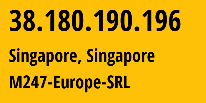 IP address 38.180.190.196 get location, coordinates on map, ISP provider AS9009 M247-Europe-SRL // who is provider of ip address 38.180.190.196, whose IP address