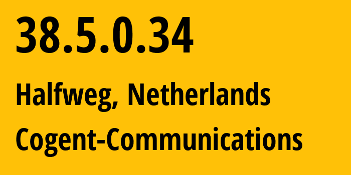 IP address 38.5.0.34 get location, coordinates on map, ISP provider AS174 Cogent-Communications // who is provider of ip address 38.5.0.34, whose IP address