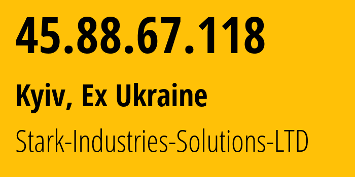 IP address 45.88.67.118 (Dronten, Provincie Flevoland, Netherlands) get location, coordinates on map, ISP provider AS41745 Baykov-Ilya-Sergeevich // who is provider of ip address 45.88.67.118, whose IP address