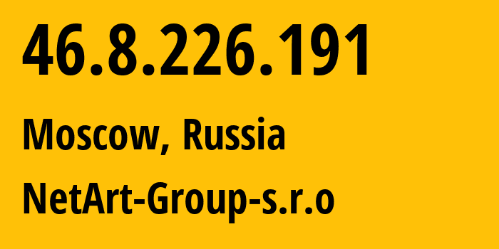 IP address 46.8.226.191 (Hong Kong, Kowloon, Hong Kong) get location, coordinates on map, ISP provider AS56971 CGI-GLOBAL-LIMITED // who is provider of ip address 46.8.226.191, whose IP address