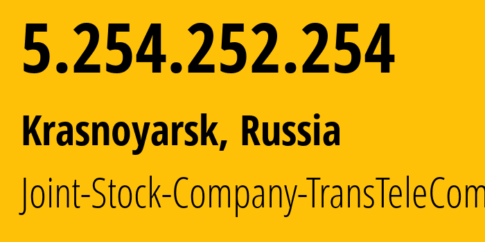 IP address 5.254.252.254 get location, coordinates on map, ISP provider AS12688 Joint-Stock-Company-TransTeleCom // who is provider of ip address 5.254.252.254, whose IP address