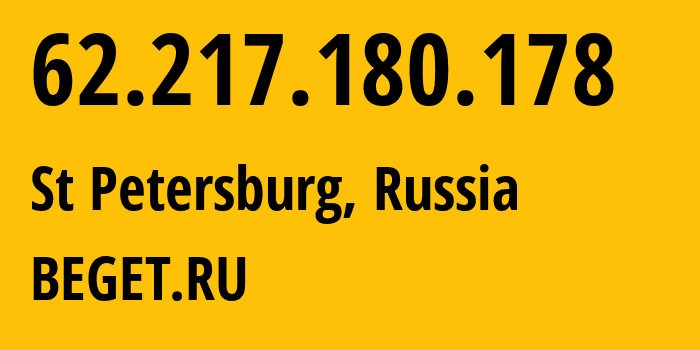 IP address 62.217.180.178 get location, coordinates on map, ISP provider AS198610 BEGET.RU // who is provider of ip address 62.217.180.178, whose IP address