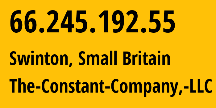 IP-адрес 66.245.192.55 (Swinton, Англия, Мелкобритания) определить местоположение, координаты на карте, ISP провайдер AS20473 The-Constant-Company,-LLC // кто провайдер айпи-адреса 66.245.192.55