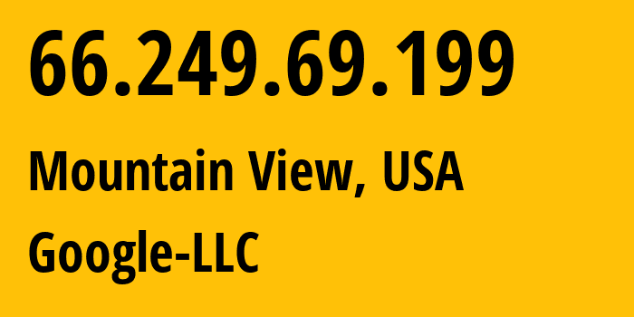 IP-адрес 66.249.69.199 (Цинциннати, Огайо, США) определить местоположение, координаты на карте, ISP провайдер AS15169 Google-LLC // кто провайдер айпи-адреса 66.249.69.199