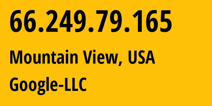 IP-адрес 66.249.79.165 (Хьюстон, Техас, США) определить местоположение, координаты на карте, ISP провайдер AS15169 Google-LLC // кто провайдер айпи-адреса 66.249.79.165