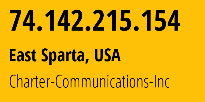 IP-адрес 74.142.215.154 (Vienna, Вирджиния, США) определить местоположение, координаты на карте, ISP провайдер AS10796 Charter-Communications-Inc // кто провайдер айпи-адреса 74.142.215.154
