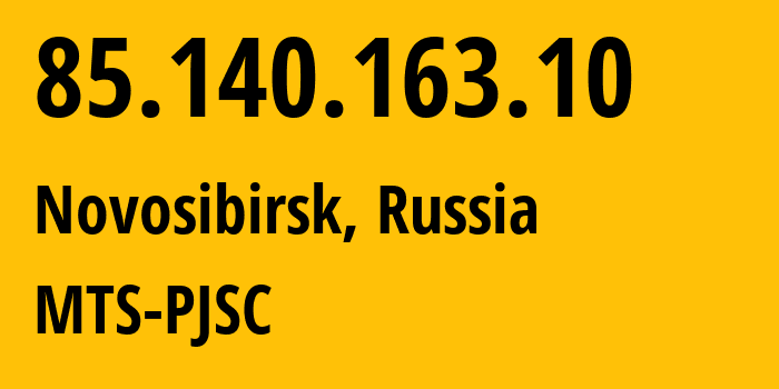 IP address 85.140.163.10 (Moscow, Moscow, Russia) get location, coordinates on map, ISP provider AS8359 MTS-PJSC // who is provider of ip address 85.140.163.10, whose IP address